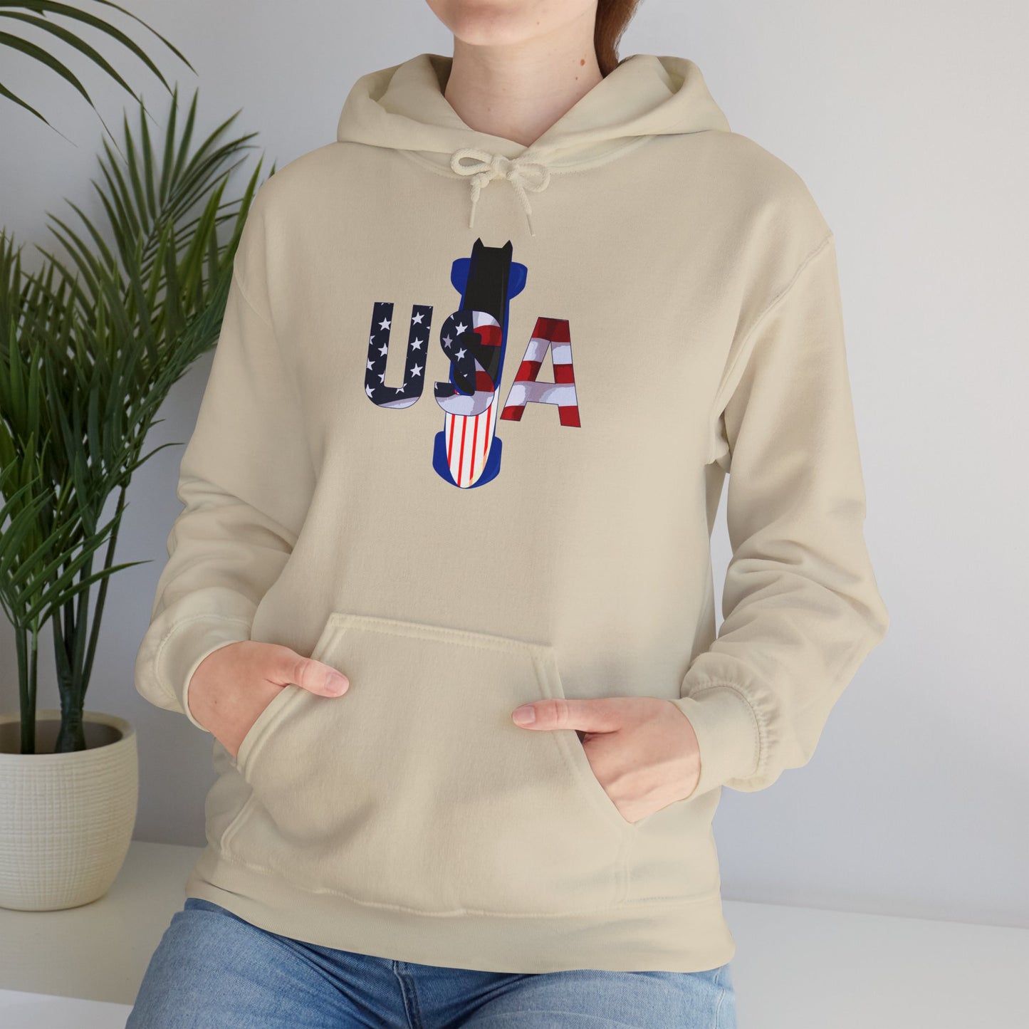 USA Bobsled Hoodie Unisex Sweatshirt by TooLoud