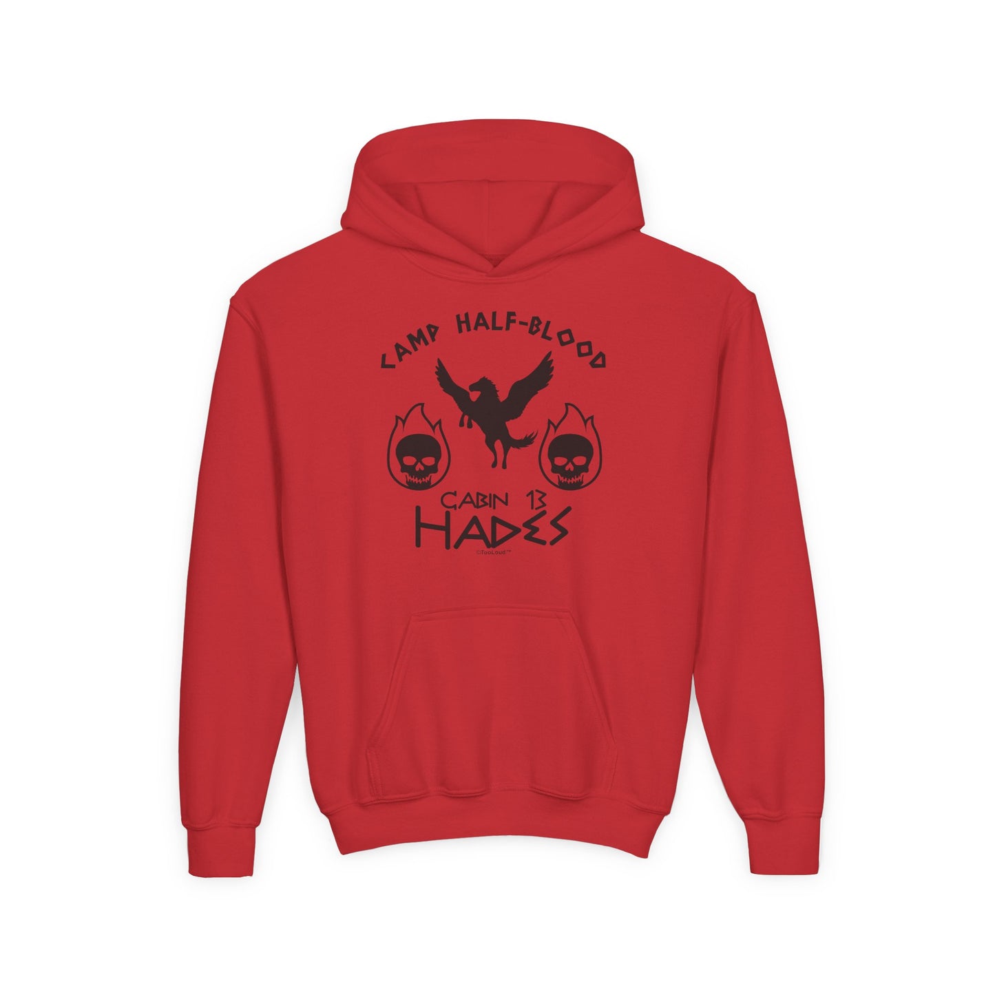 Cabin 13 Hades Camp Half Blood Youth Children's Hoodie by TOOLOUD