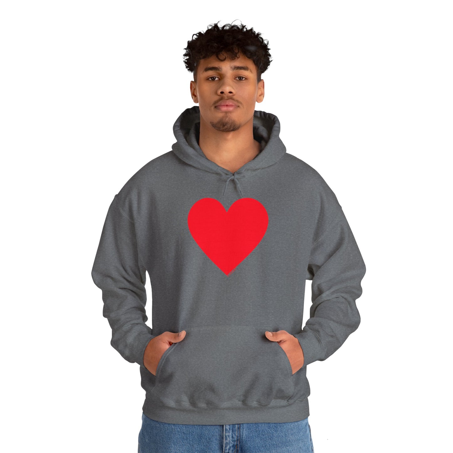 TOOLOUD Big Red Heart Valentine's Day Dark Unisex Hoodie Sweatshirt