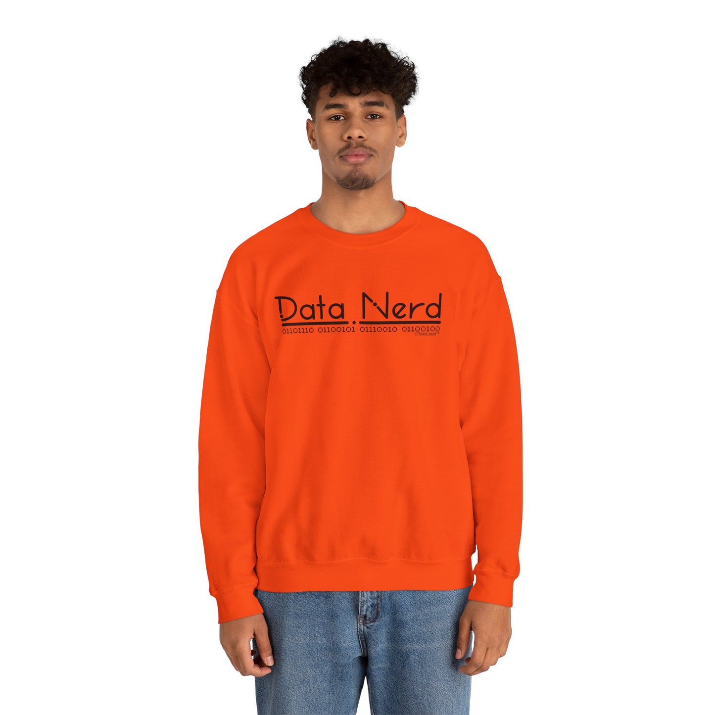 Data Nerd Adult Crewneck Sweatshirt by TOOLOUD