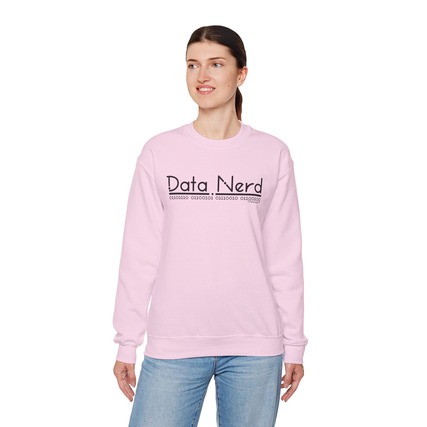 Data Nerd Adult Crewneck Sweatshirt by TOOLOUD