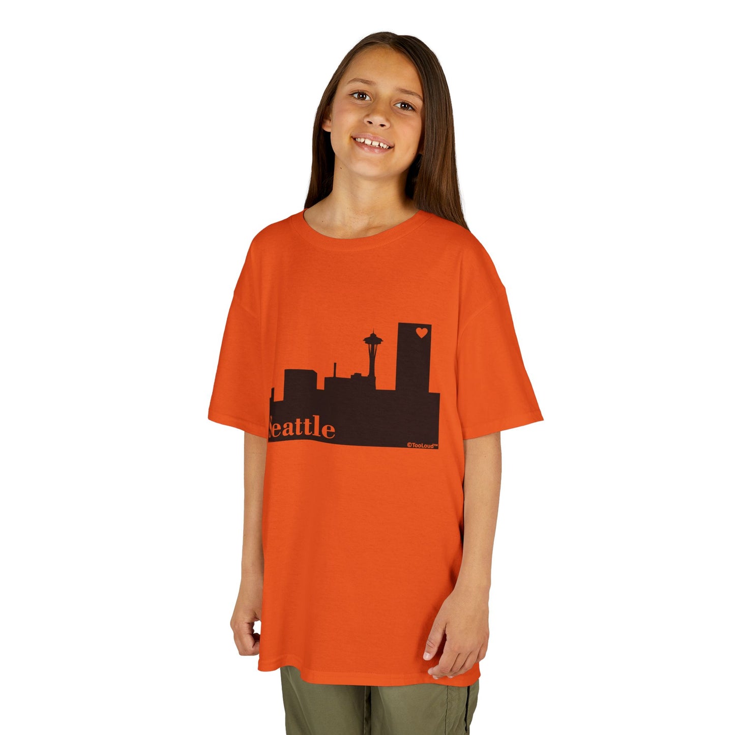 Seattle Skyline with Space Needle Children's T-Shirt by TOOLOUD