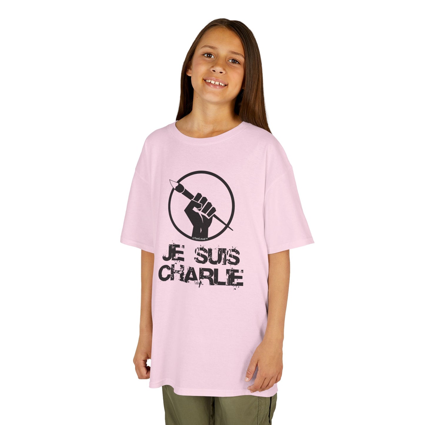 Je Suis Charlie Children's Heavy T-Shirt by TOOLOUD