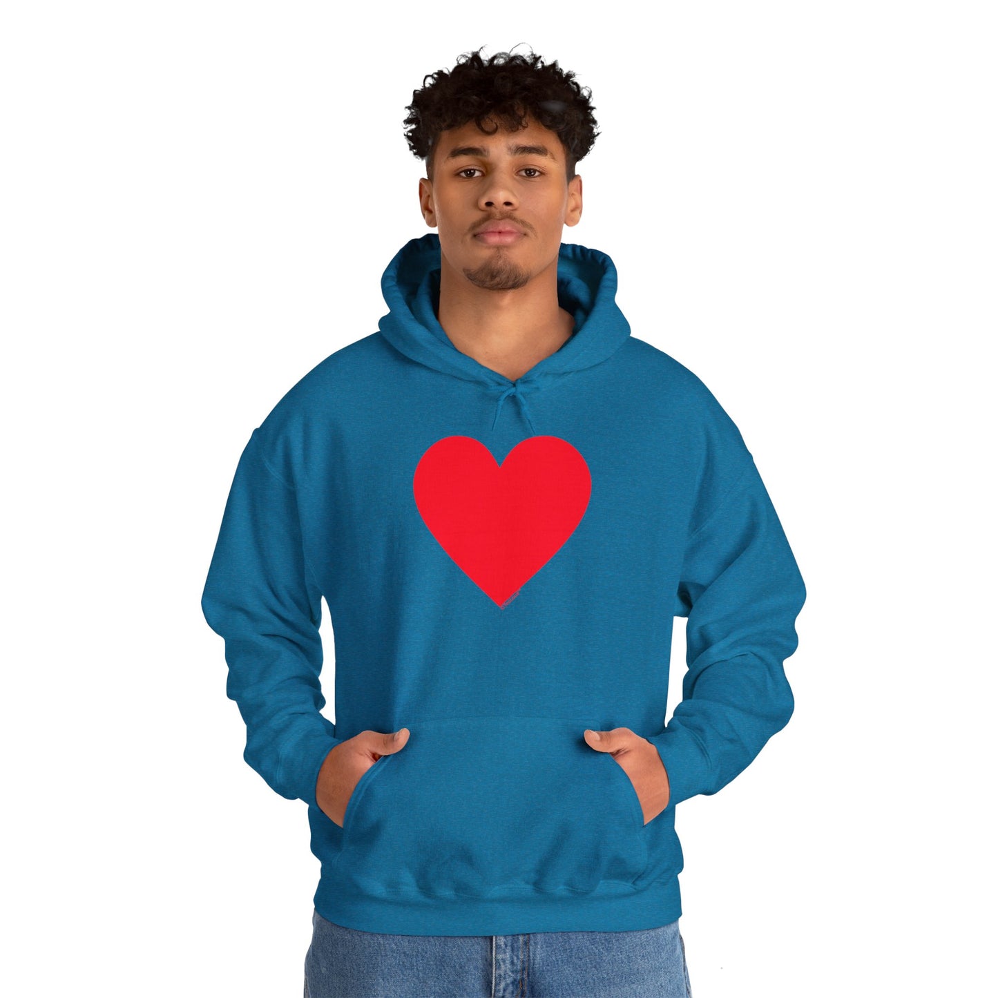 TOOLOUD Big Red Heart Valentine's Day Dark Unisex Hoodie Sweatshirt