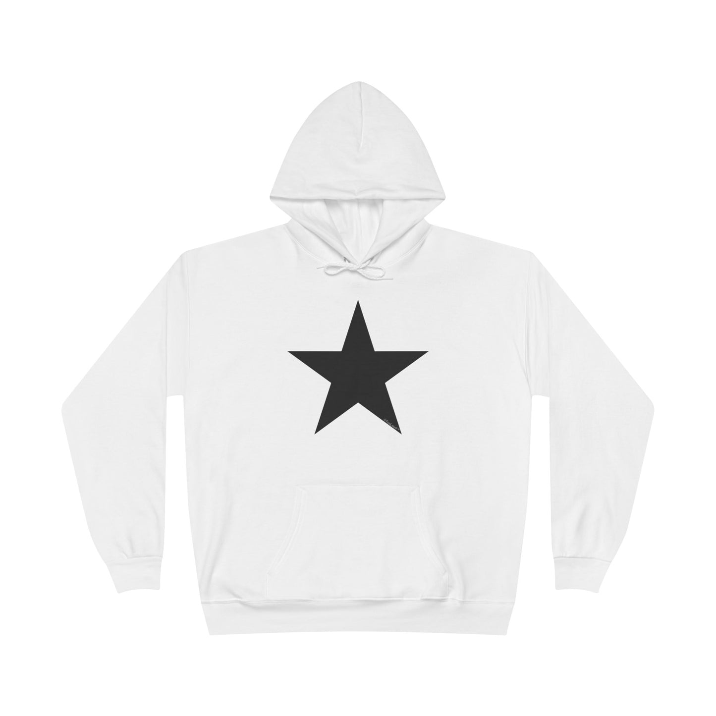 Black Star Adult Hooded Sweatshirt - by TOOLOUD
