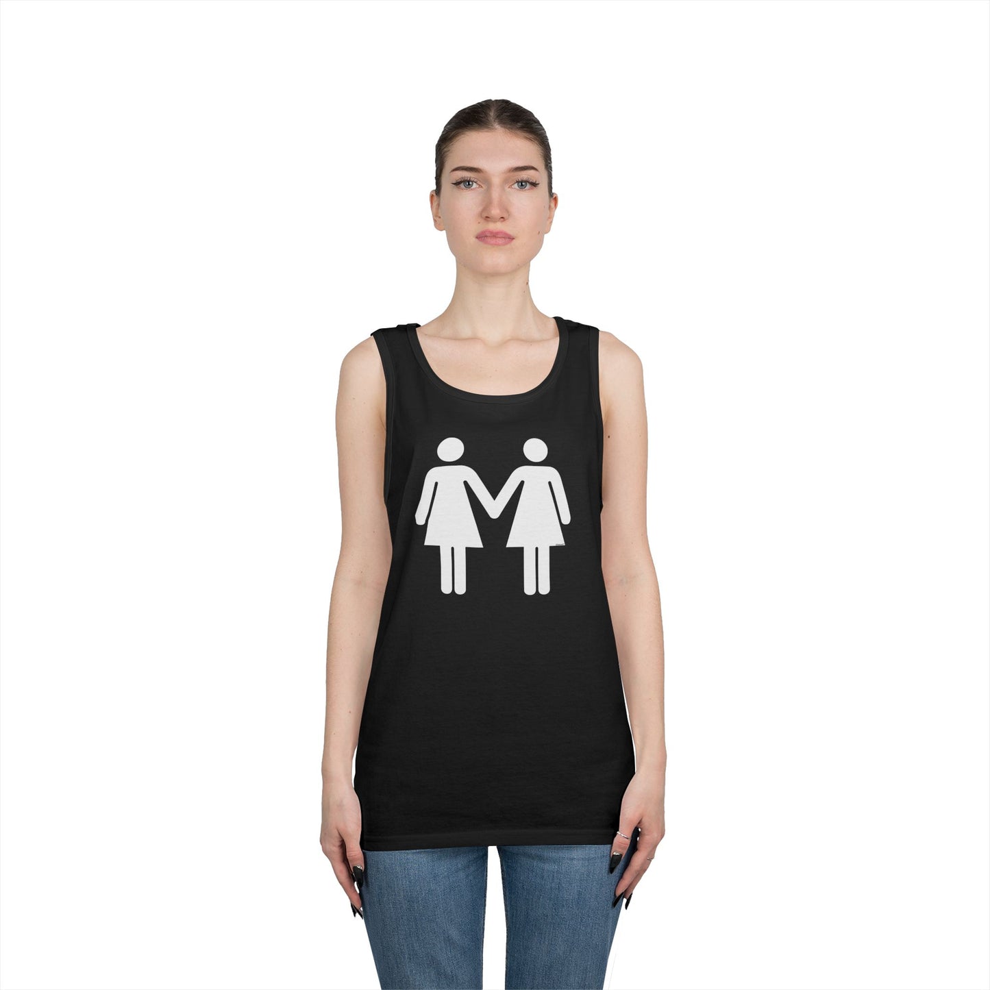 Lesbian Women Holding Hands LGBT Loose Dark Tank Top by TOOLOUD