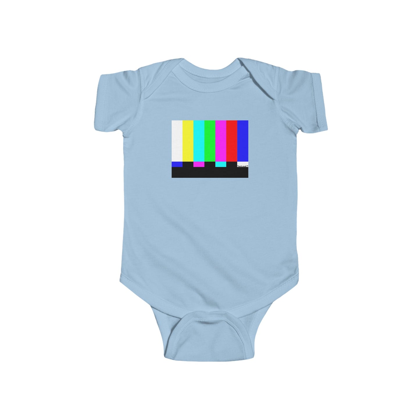 Color Bars Test Signal Baby Romper Bodysuit by TOOLOUD