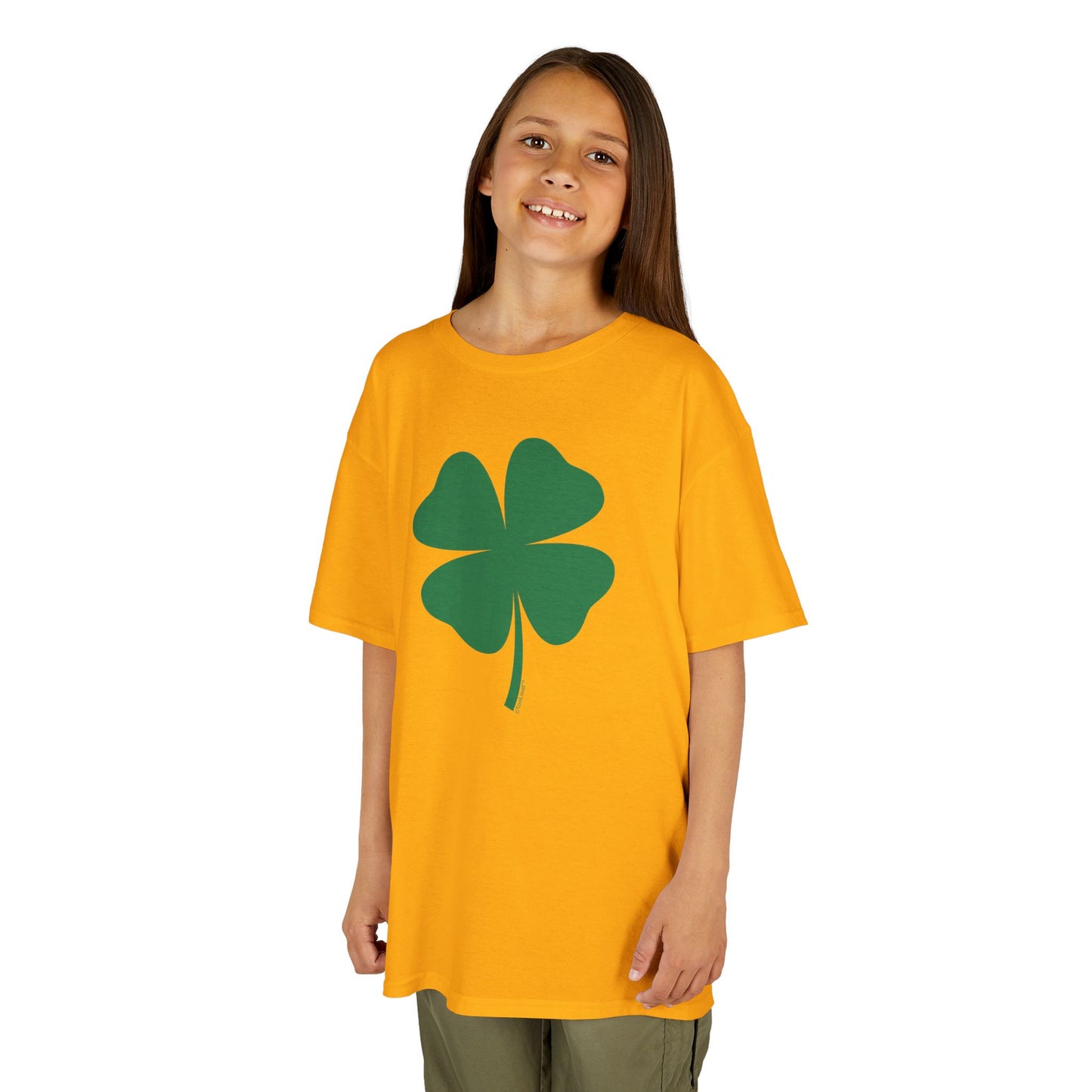 Lucky Four Leaf Clover St. Patrick's Day Children's T-Shirt by TOOLOUD