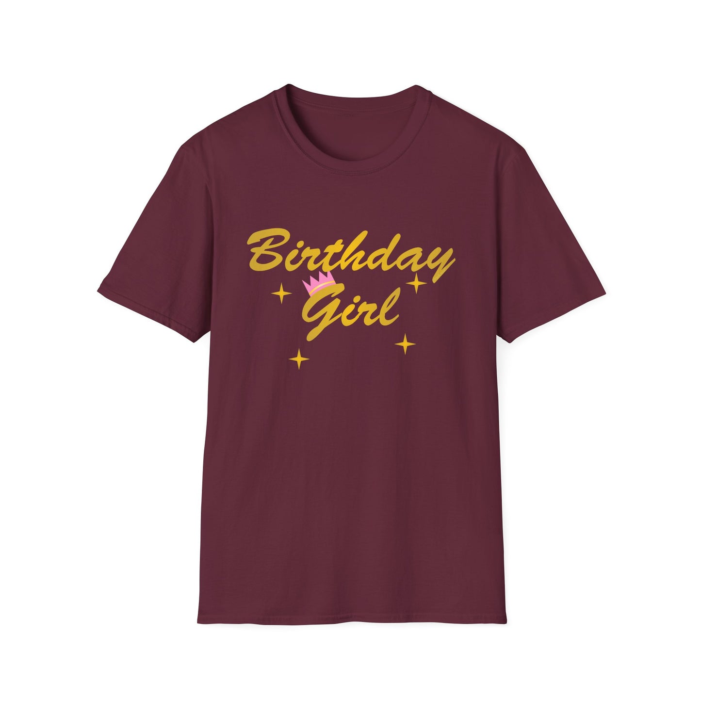 Birthday Girl Text Adult Dark T-Shirt by TOOLOUD