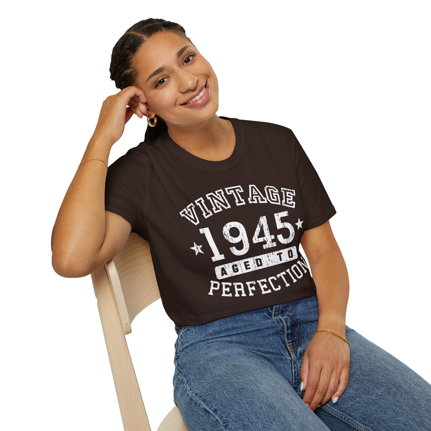 Vintage Birth Year 1945 – Women's Dark Color T-Shirt by TOOLOUD