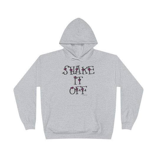Shake It Off Text Cute with Hearts Hoodie Sweatshirt by TOOLOUD