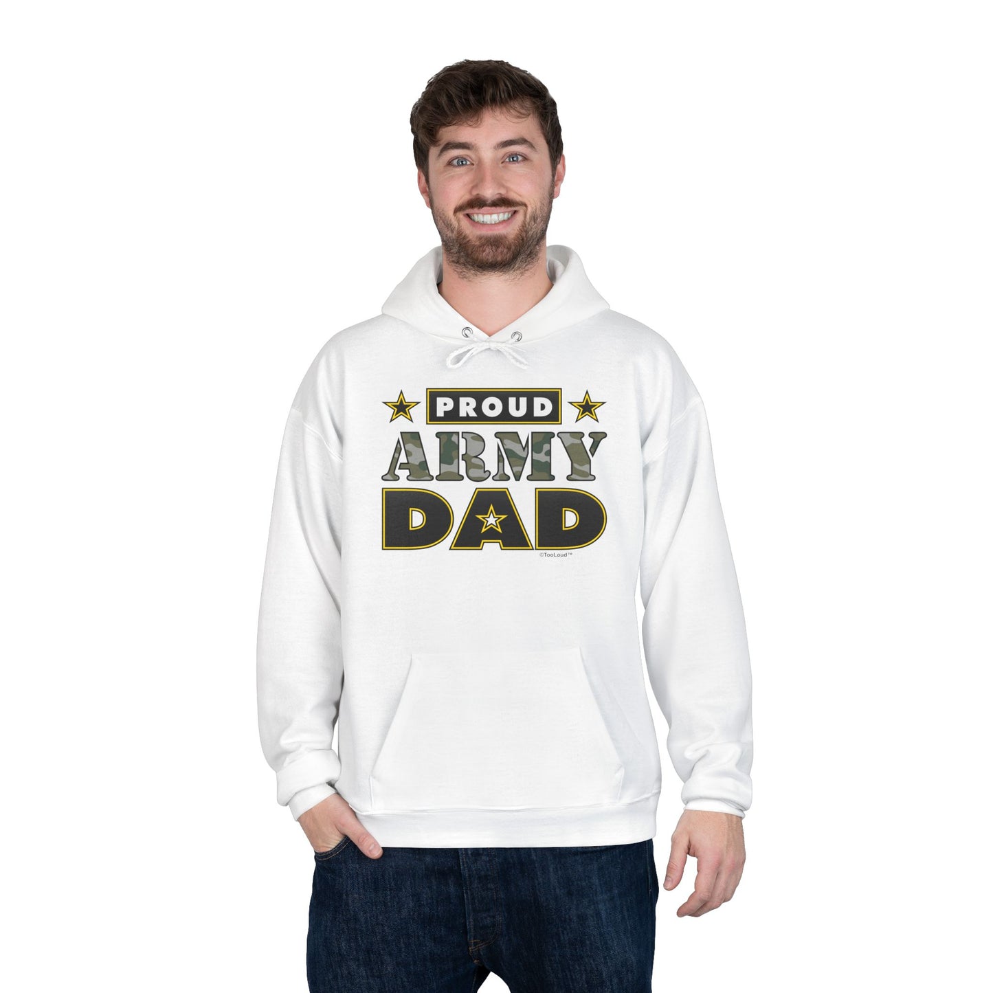 Proud Army Dad Adult Hoodie Sweatshirt by TOOLOUD