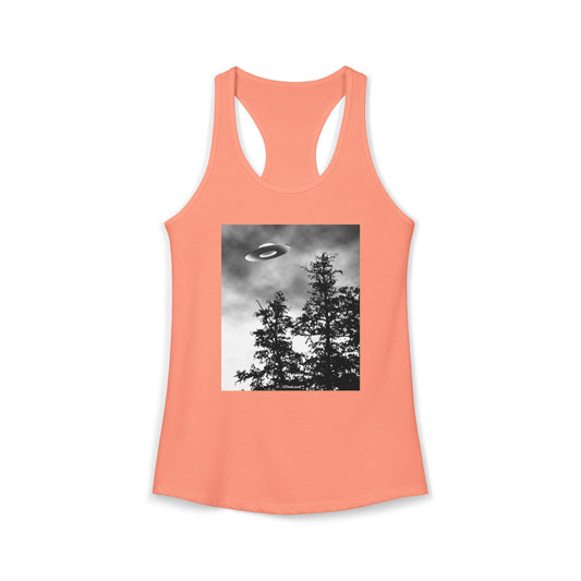 UFO Sighting – Extraterrestrial Women’s Racerback Tank Top by TOOLOUD
