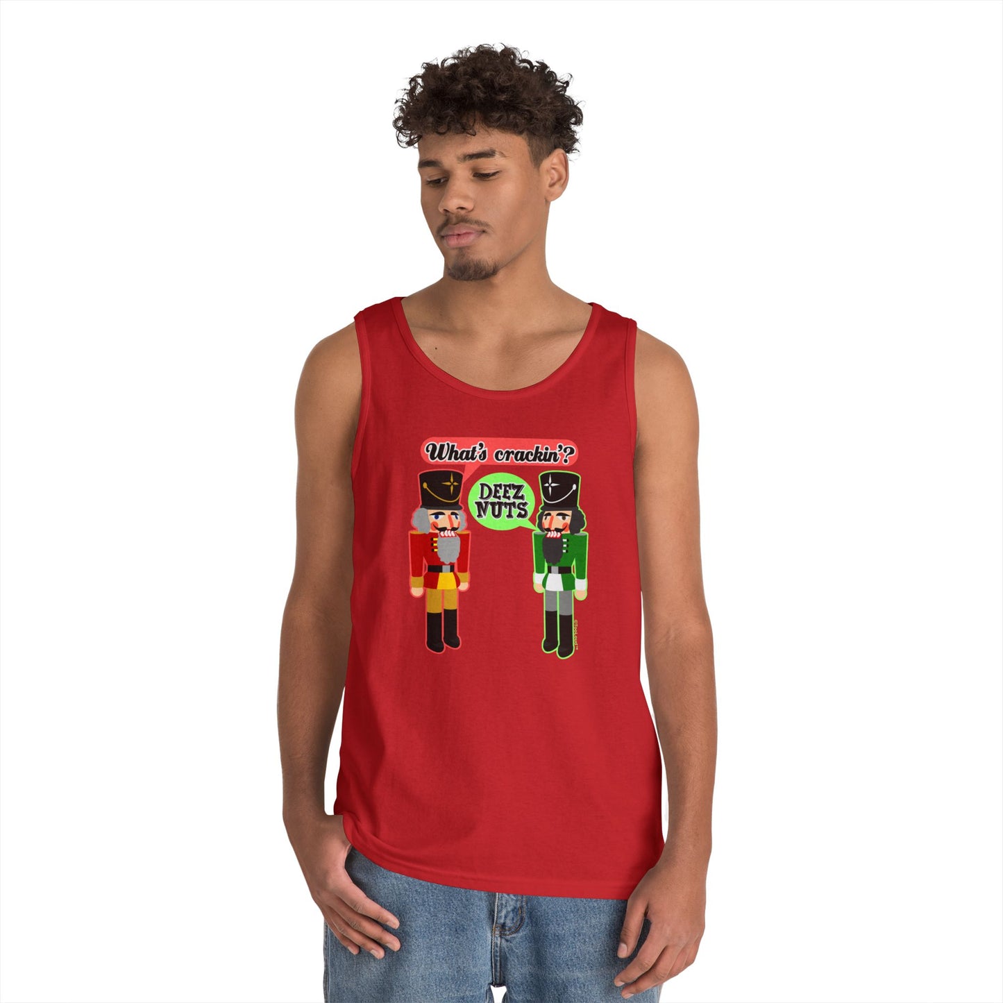 What's Crackin - Deez Nuts Dark Loose Tank Top by TOOLOUD