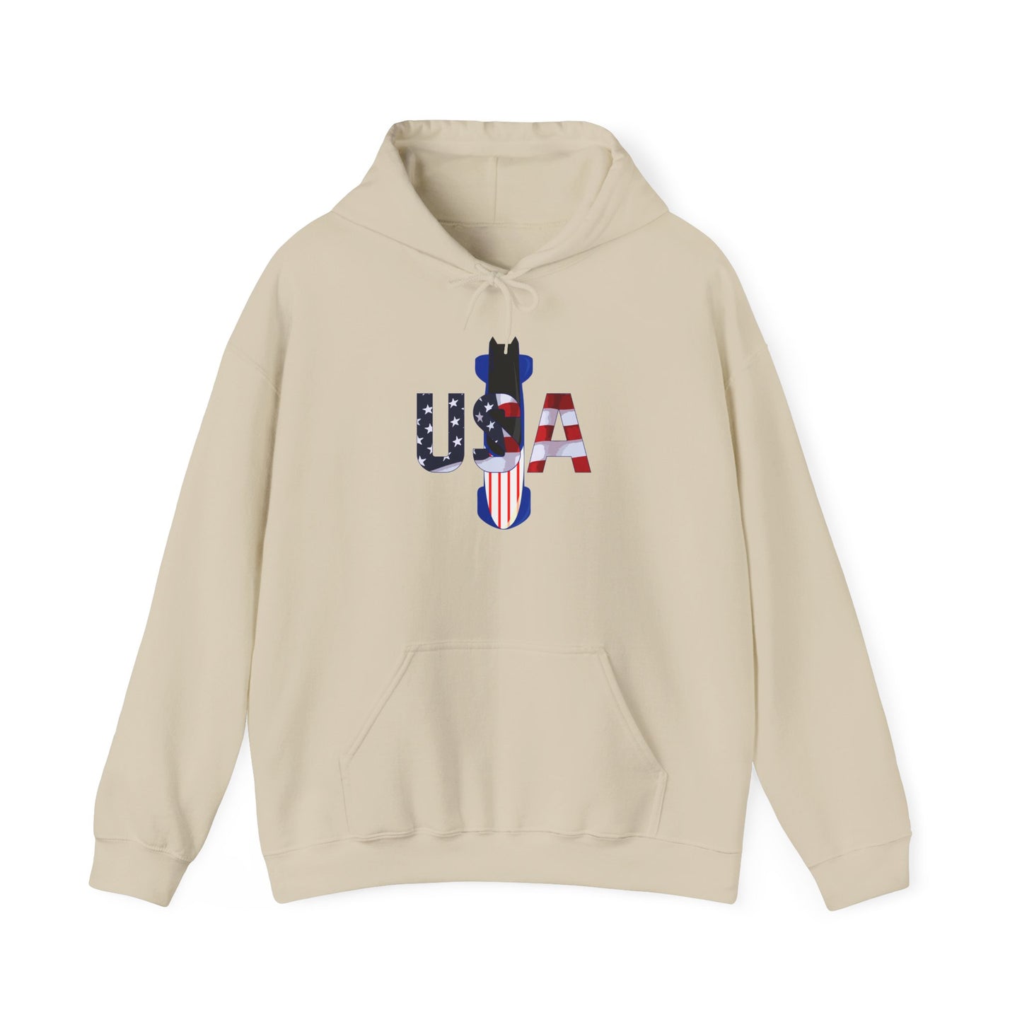 USA Bobsled Hoodie Unisex Sweatshirt by TooLoud