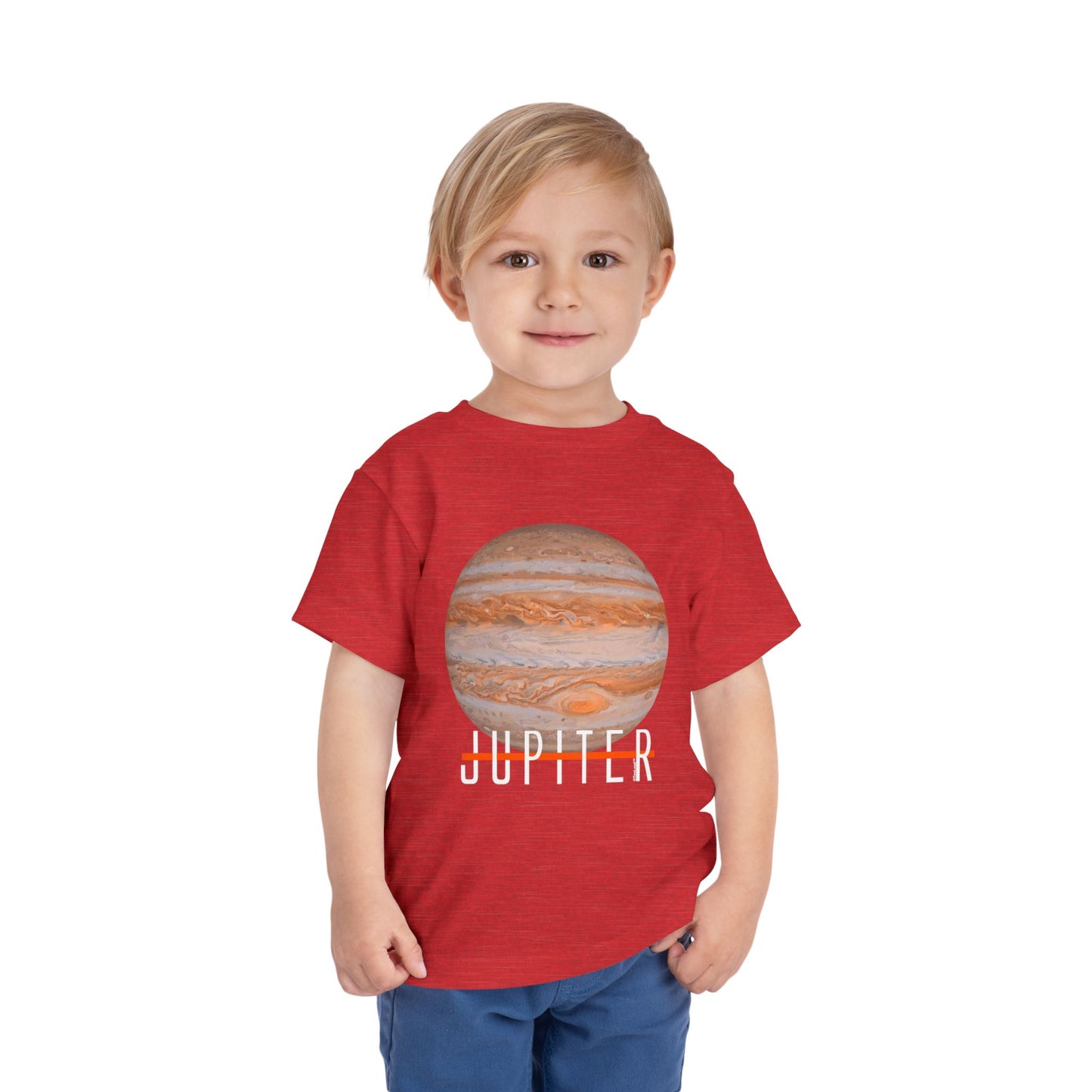 Planet Jupiter Text Toddler T-Shirt – Dark – by TOOLOUD