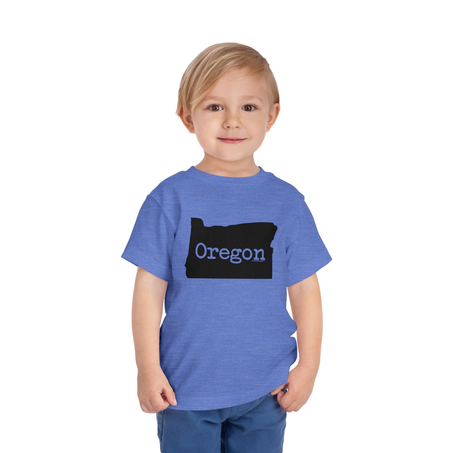 Oregon - United States Shape Toddler T-Shirt by TOOLOUD