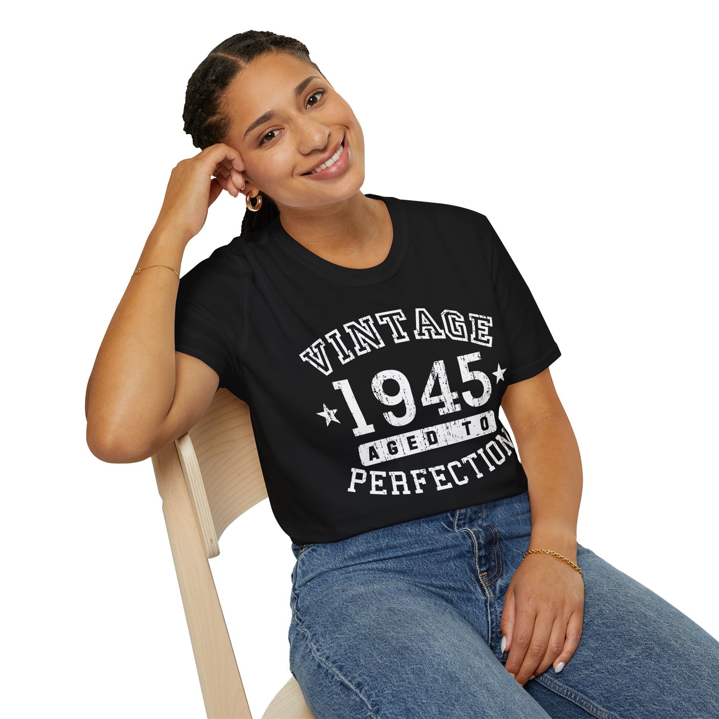 Vintage Birth Year 1945 – Women's Dark Color T-Shirt by TOOLOUD