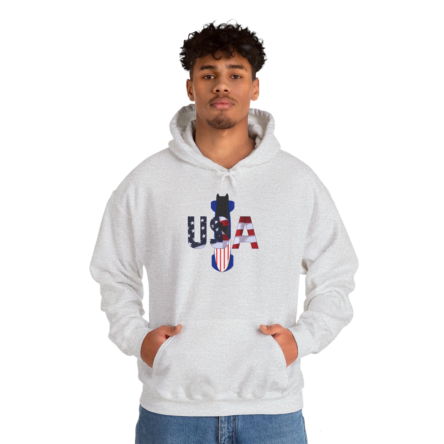 USA Bobsled Hoodie Unisex Sweatshirt by TooLoud