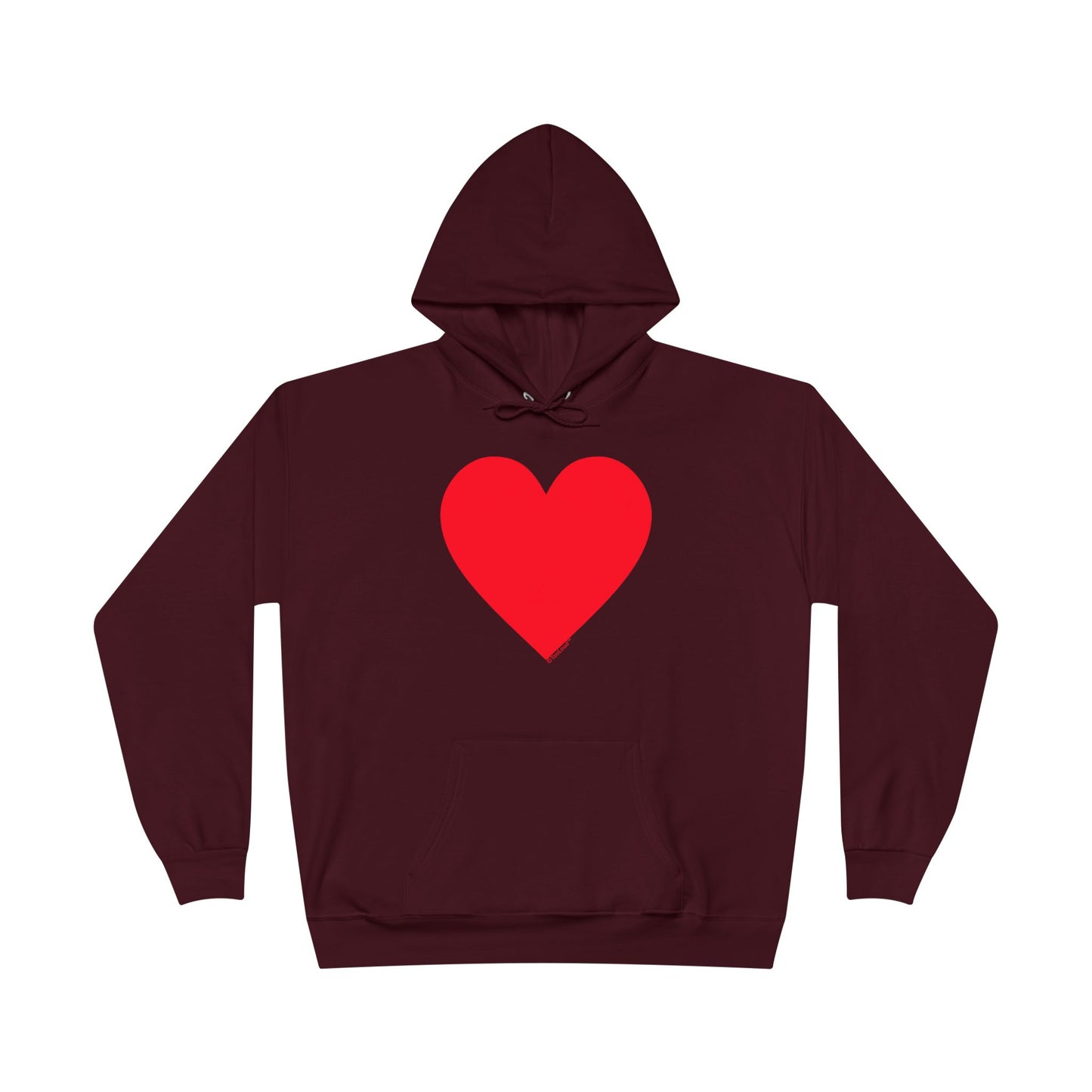 TOOLOUD Big Red Heart Valentine's Day Hoodie Sweatshirt – Romantic & Cozy Gift