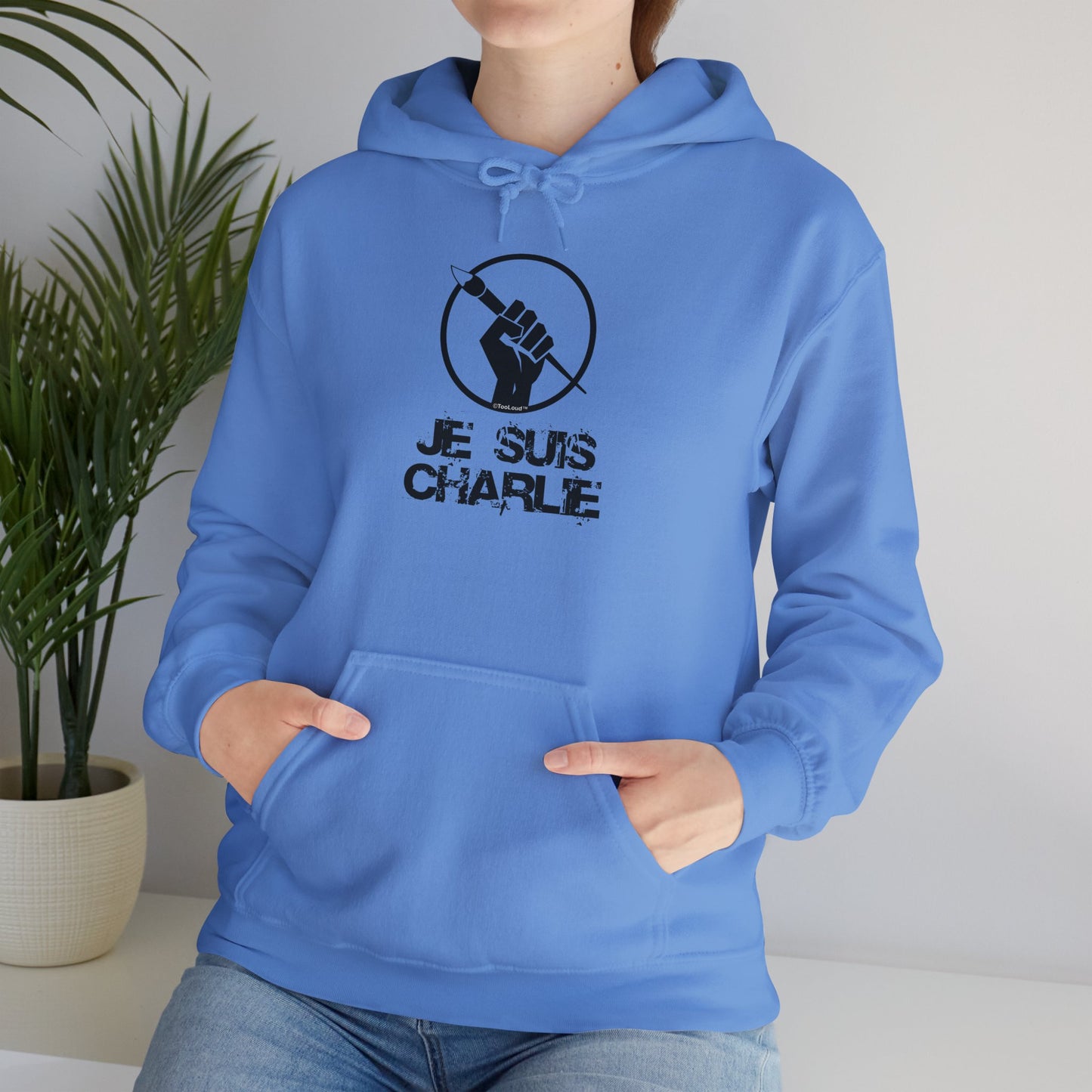 TOOLOUD Je Suis Charlie Hooded Unisex Sweatshirt