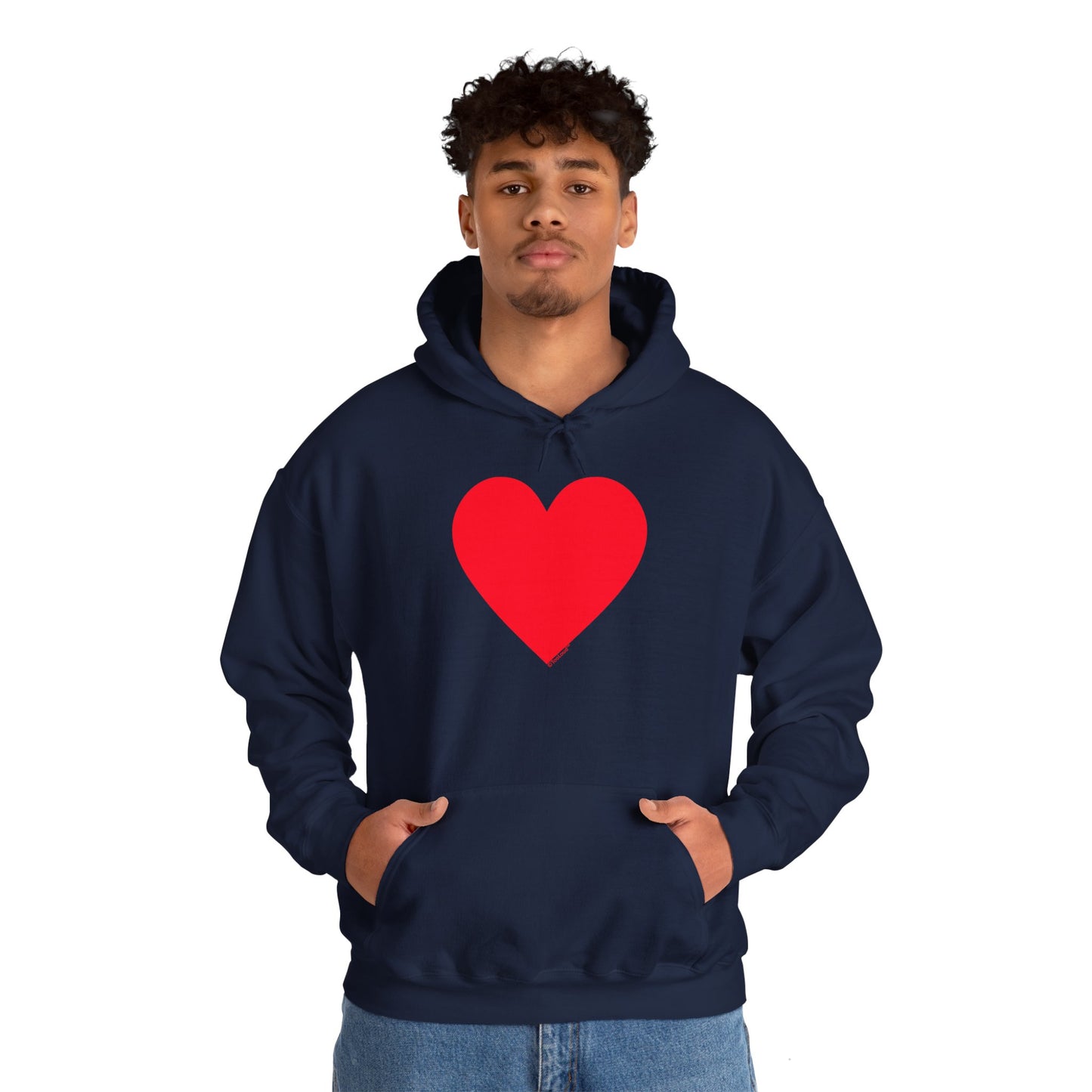 TOOLOUD Big Red Heart Valentine's Day Dark Unisex Hoodie Sweatshirt