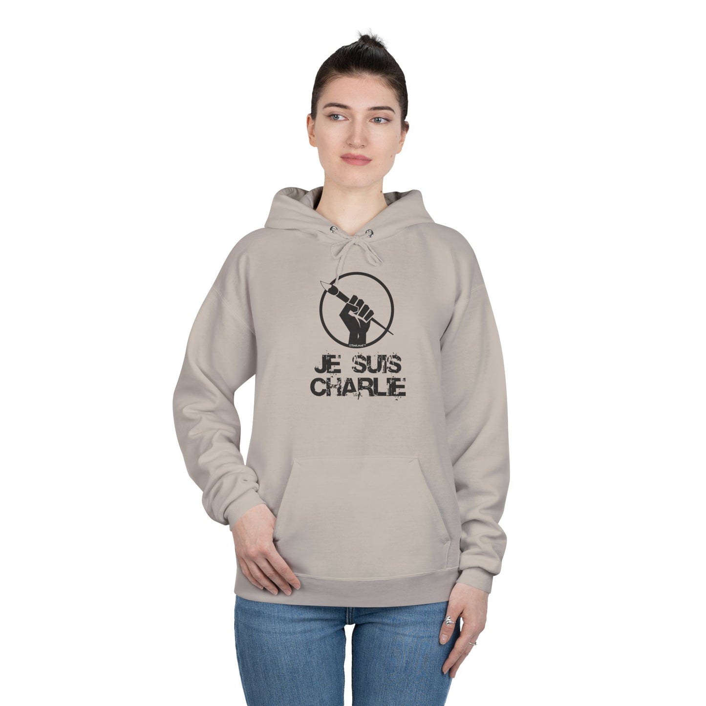 TOOLOUD Je Suis Charlie Hooded Unisex Sweatshirt