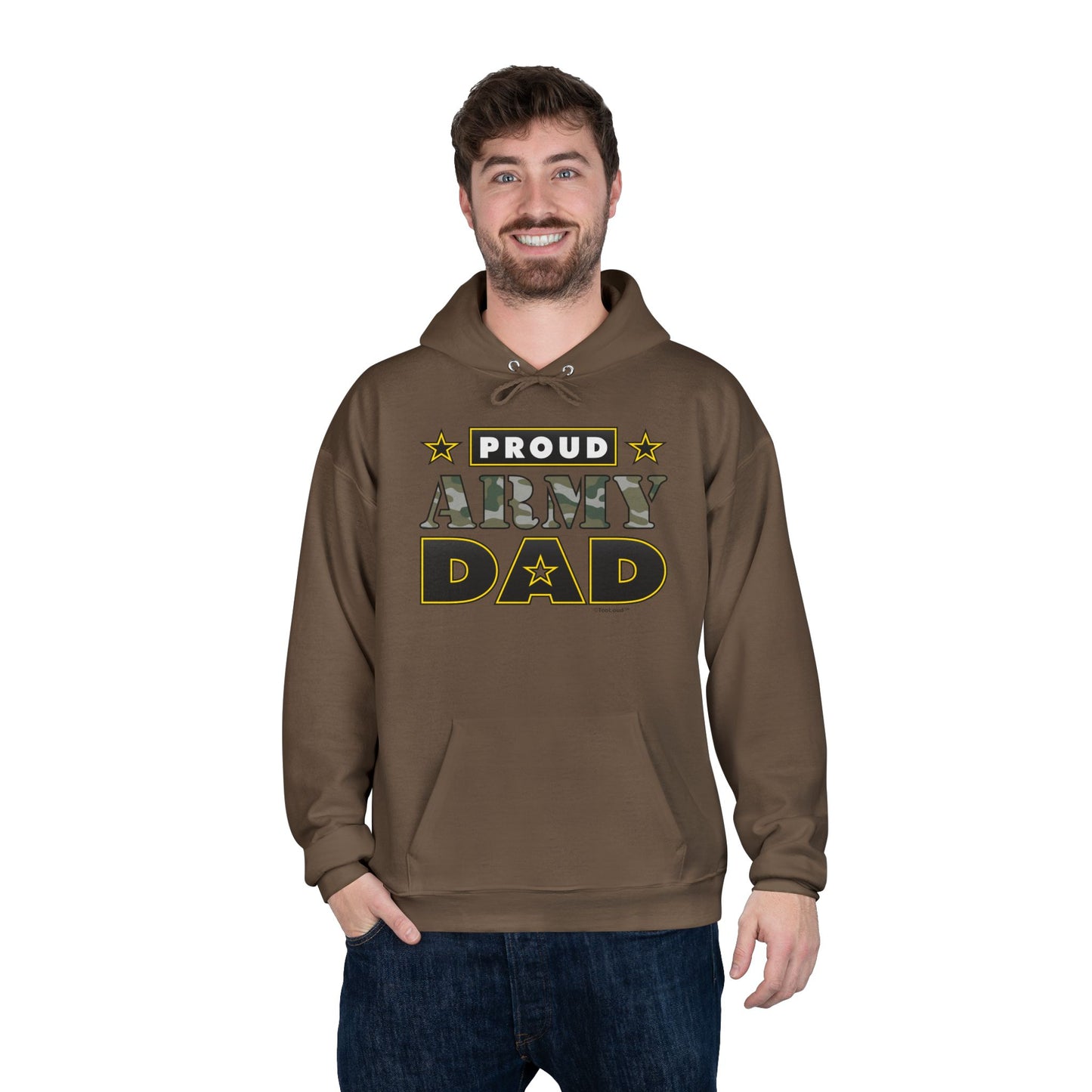 Proud Army Dad Adult Hoodie Sweatshirt by TOOLOUD