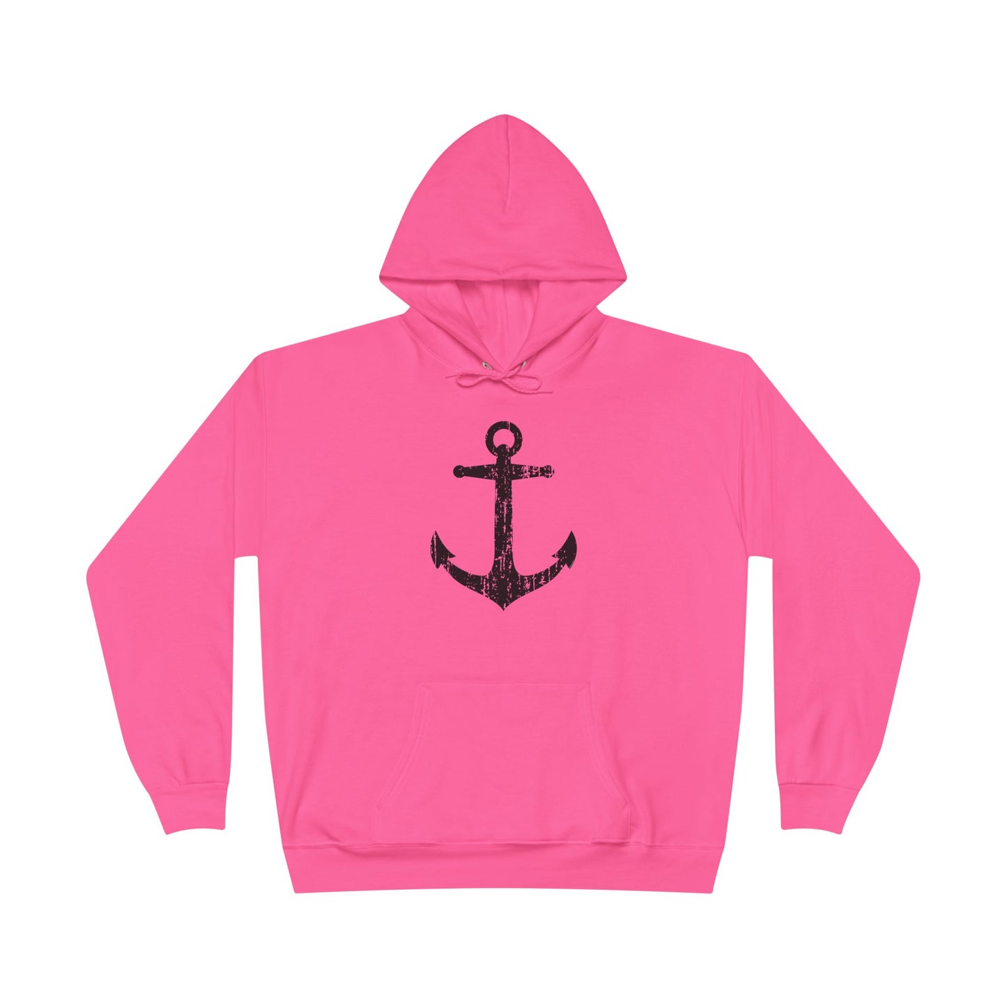 Distressed Nautical Sailor Anchor Hoodie Sweatshirt by TOOLOUD