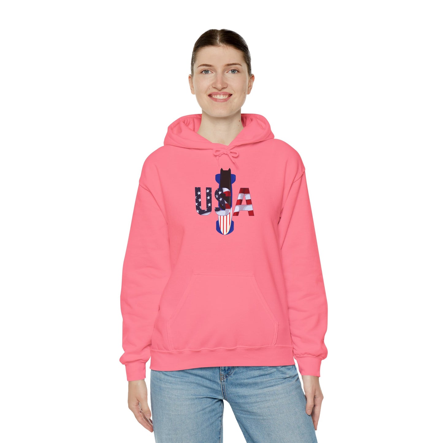 USA Bobsled Hoodie Unisex Sweatshirt by TooLoud