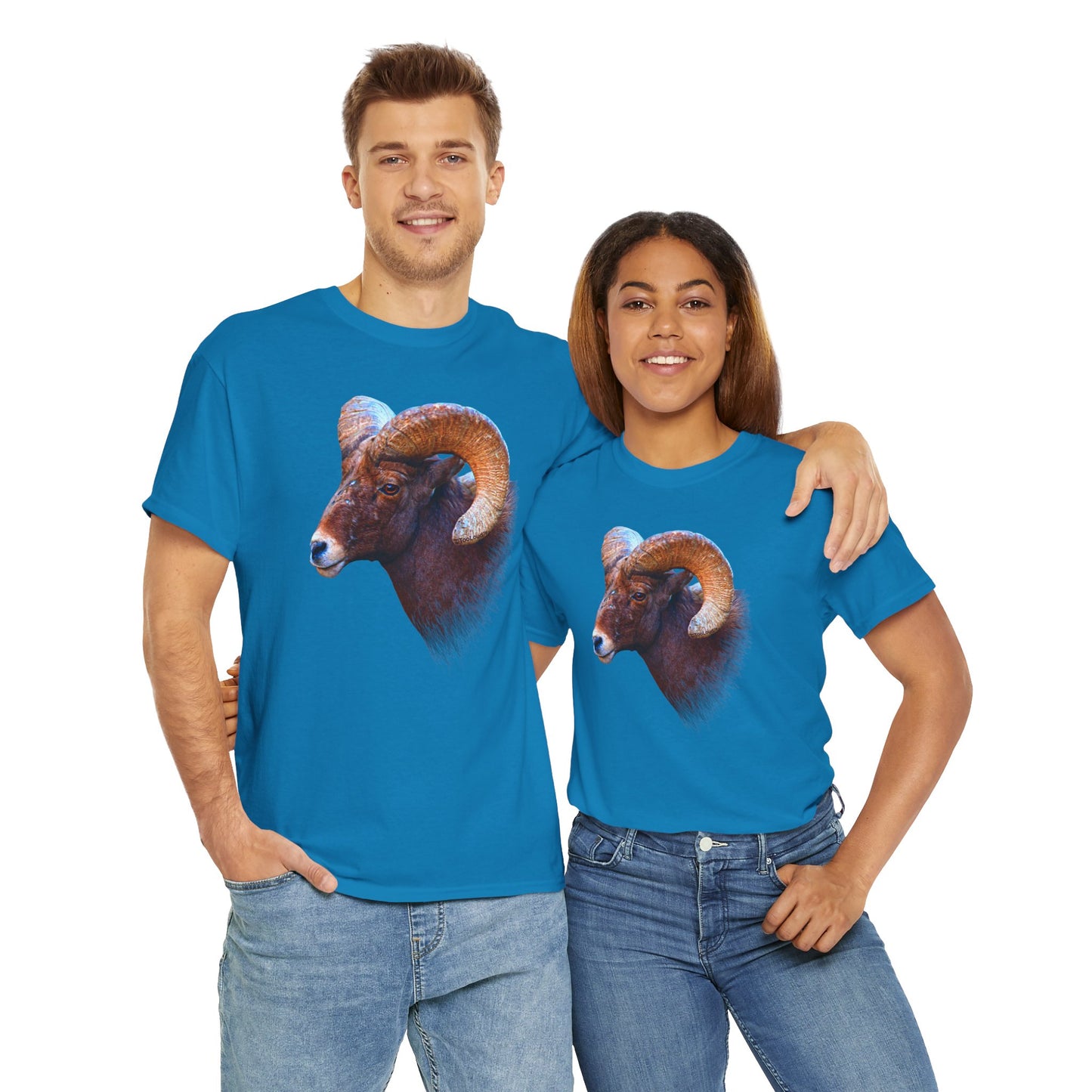 Majestic Bighorn Ram Adult Dark T-Shirt by TOOLOUD