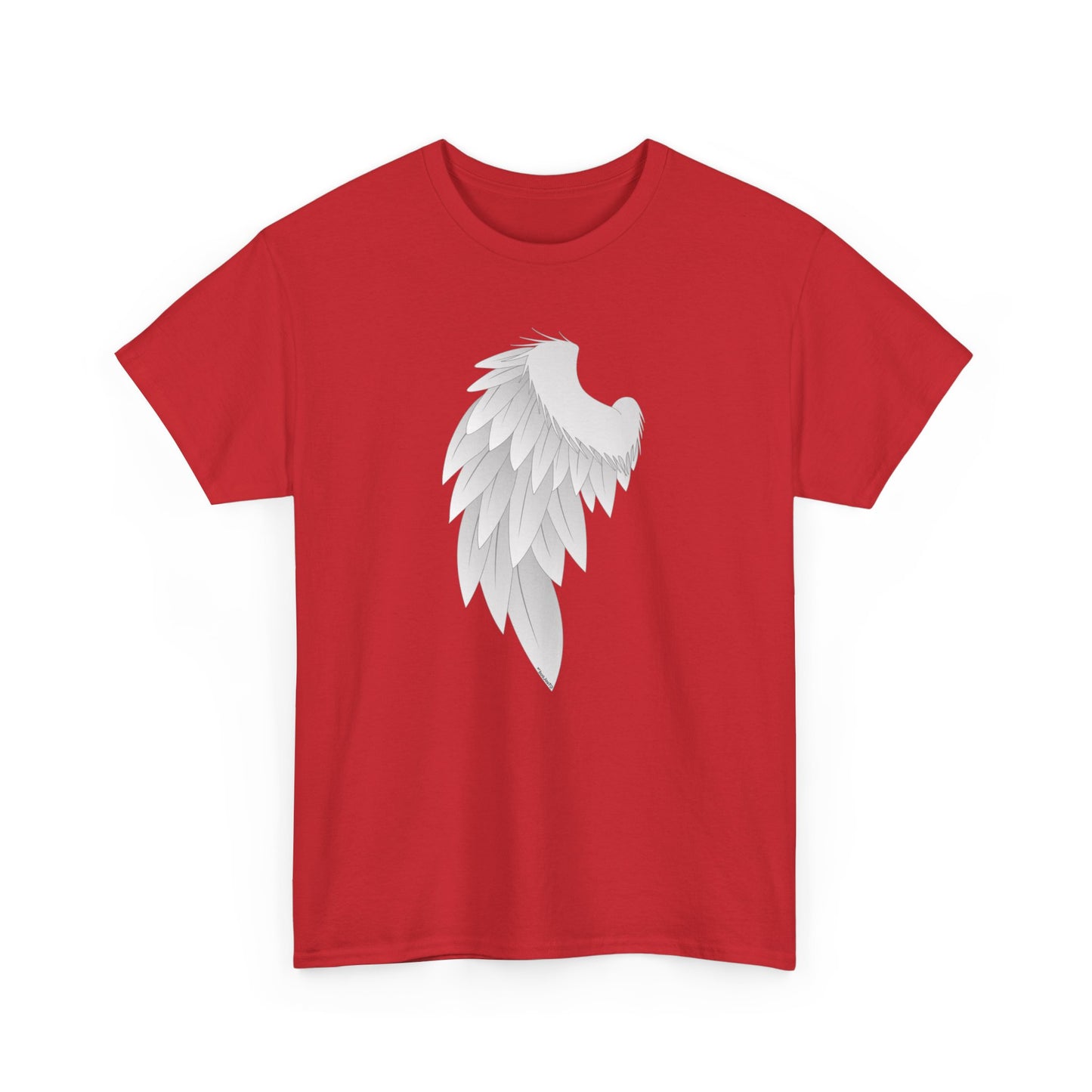 Single Left Angel Wing Design - Adults Dark T-Shirt by TOOLOUD