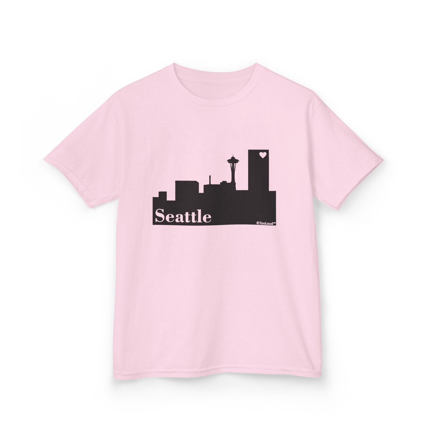 Seattle Skyline with Space Needle Children's T-Shirt by TOOLOUD