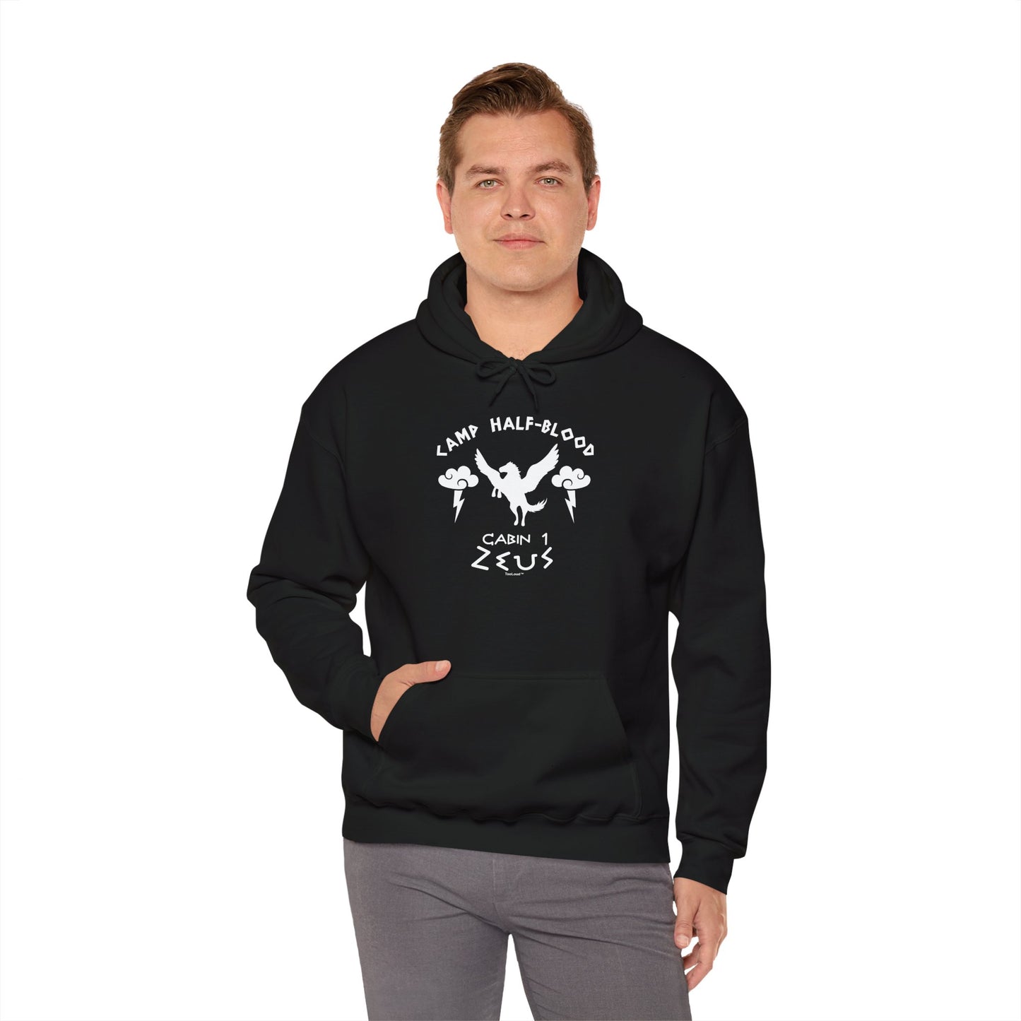 TOOLOUD Camp Half Blood Cabin 1 Zeus Dark Hoodie Sweatshirt