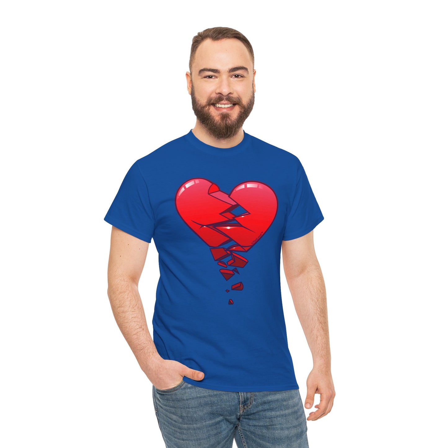 Crumbling Broken Heart Adult Unisex T-Shirt Tee