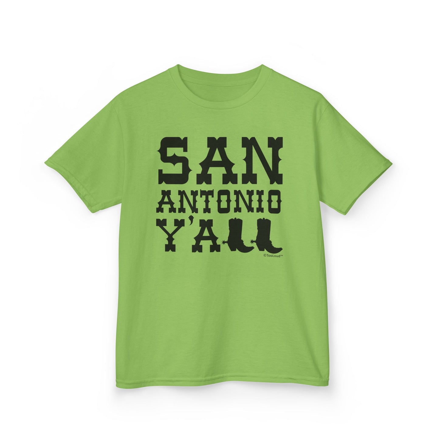 San Antonio Y’all – Boots – Texas Pride Children’s T-Shirt by TOOLOUD