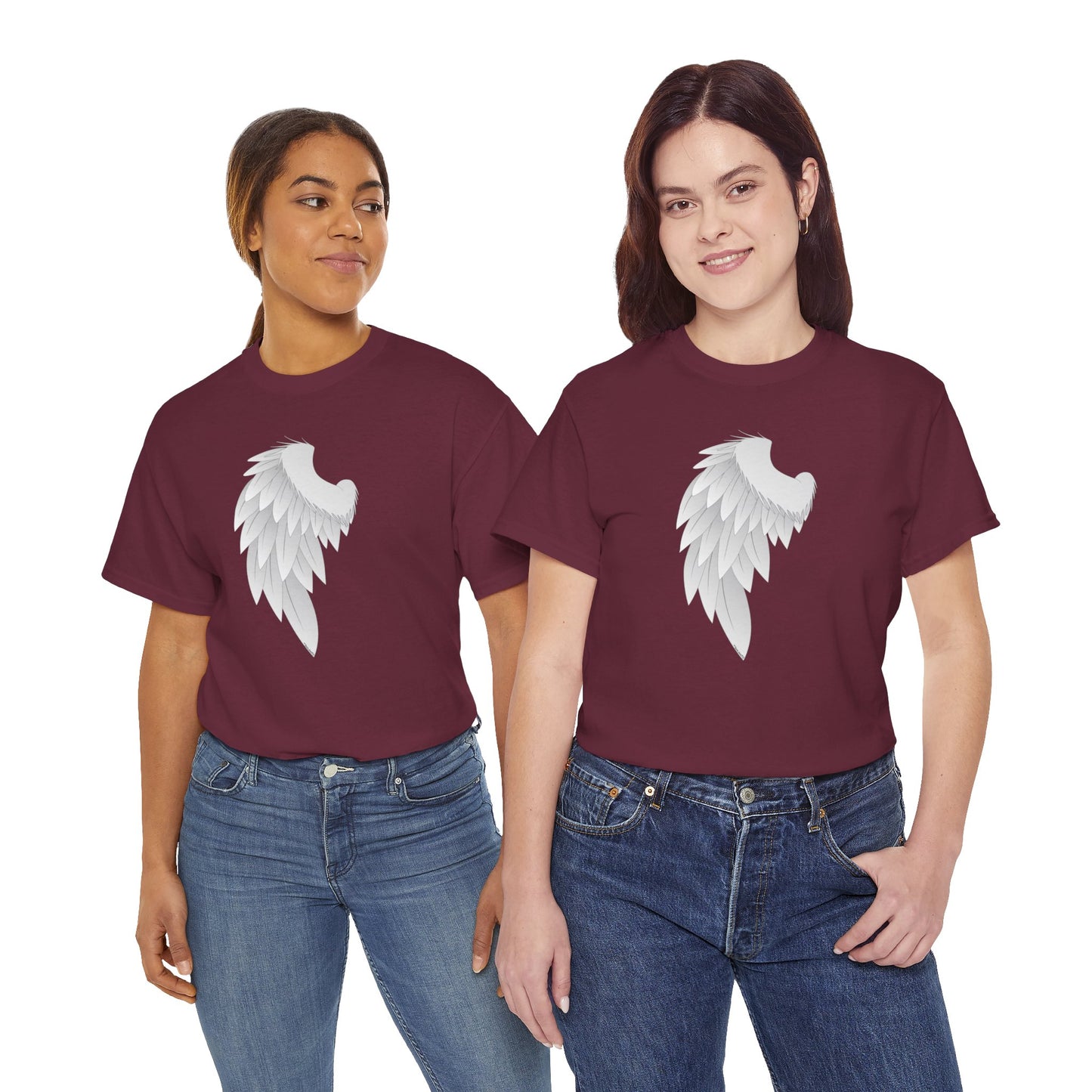 Single Left Angel Wing Design - Adults Dark T-Shirt by TOOLOUD