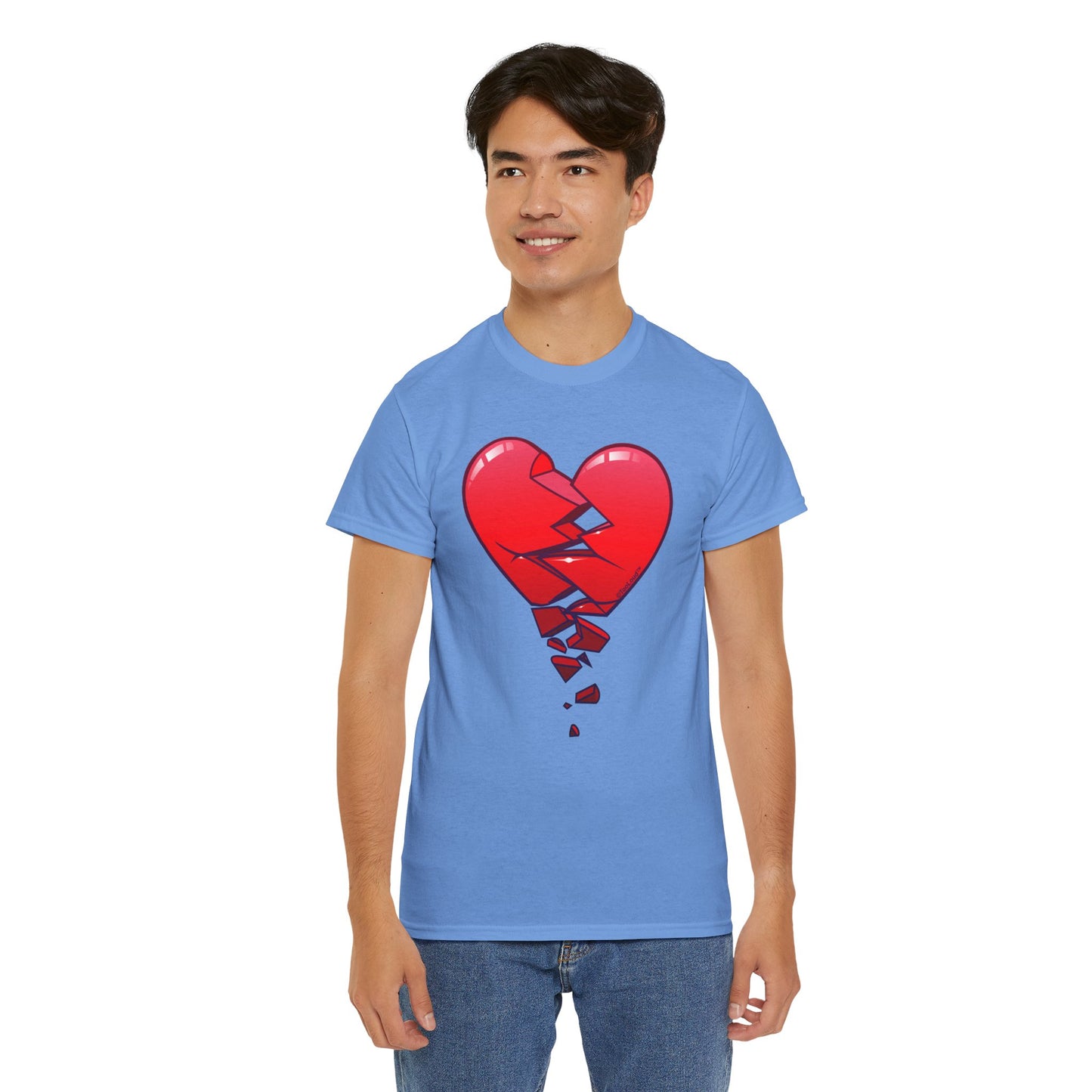 Crumbling Broken Heart Adult Unisex T-Shirt Tee