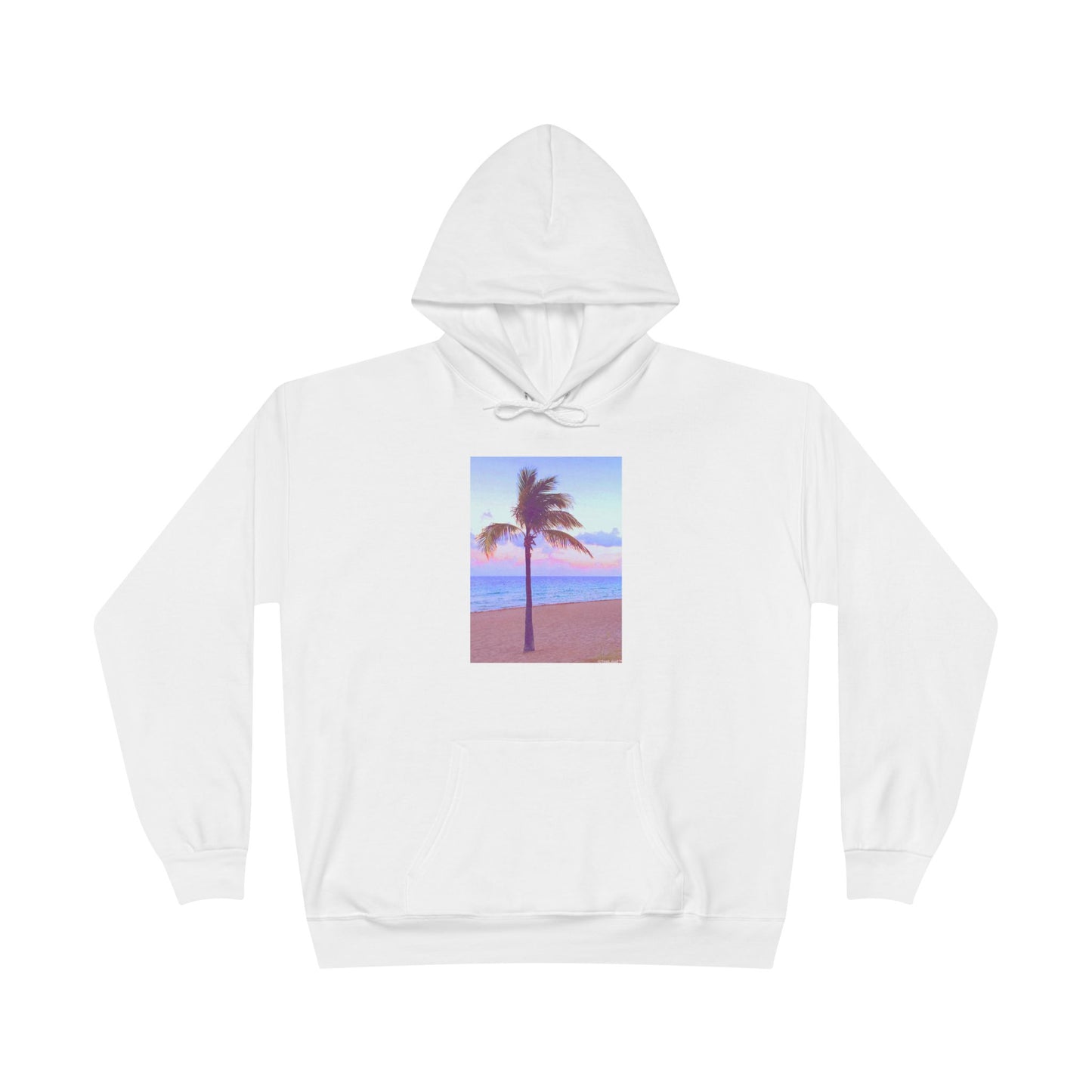 Palm Tree Beach Filter Adult Hoodie Sweatshirt by TOOLOUD