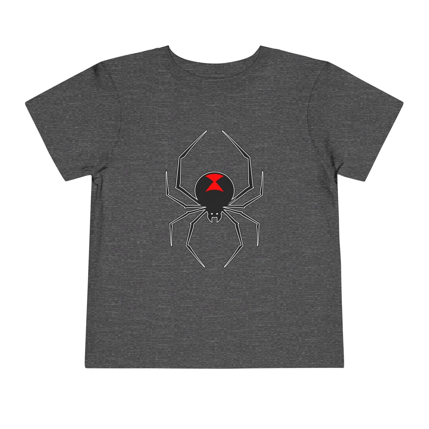 Black Widow Spider Design Toddler Dark T-Shirt by TOOLOUD