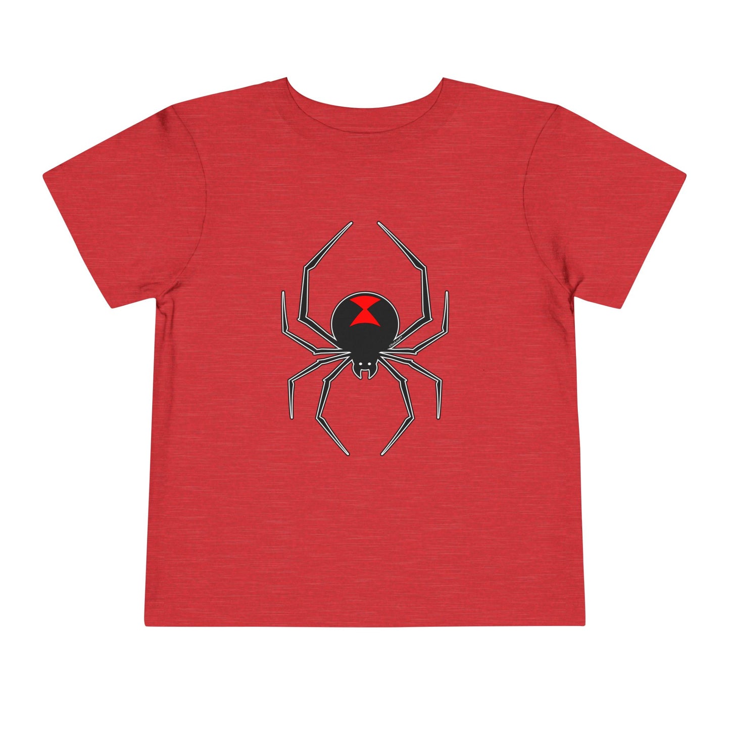 Black Widow Spider Design Toddler Dark T-Shirt by TOOLOUD