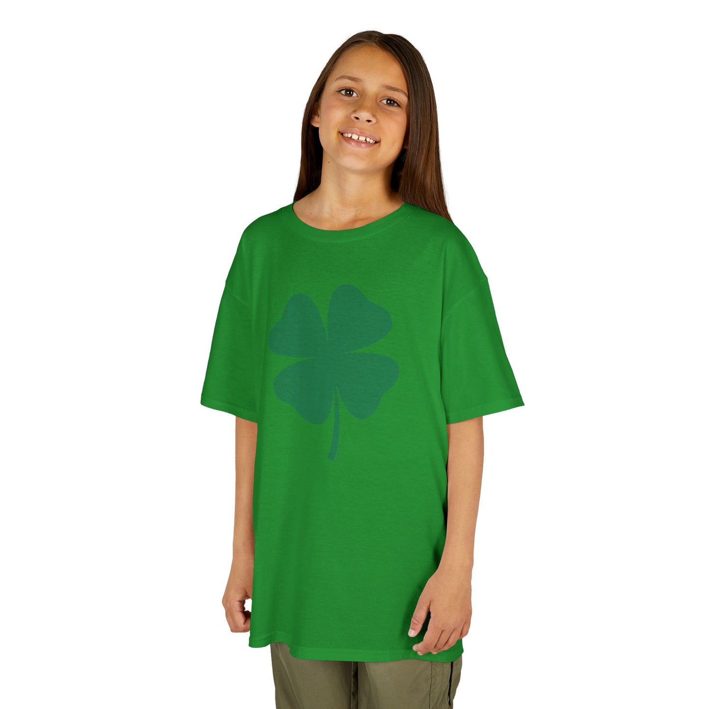Lucky Four Leaf Clover St. Patrick's Day Children's T-Shirt by TOOLOUD