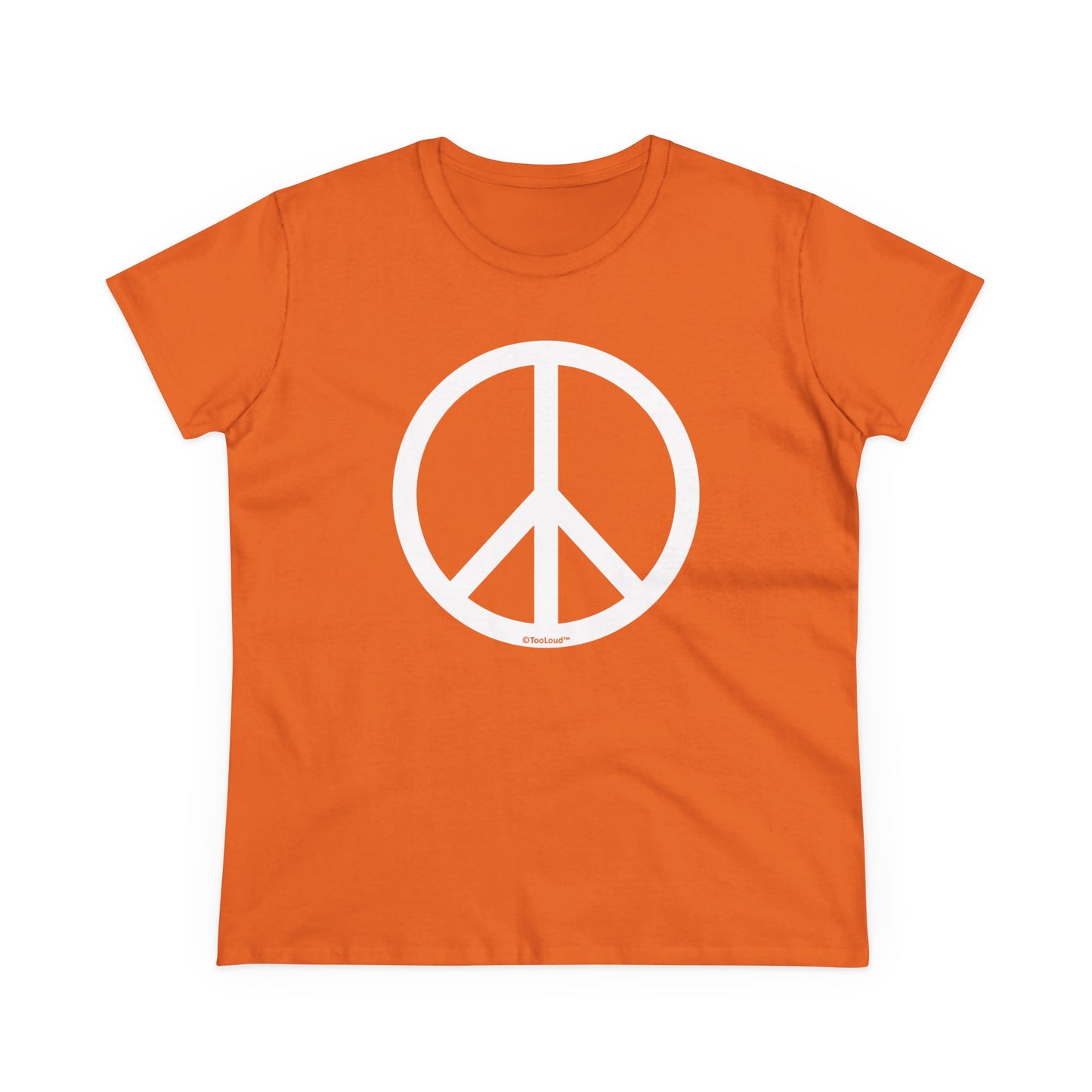 Peace Sign Symbol Women's Cotton T-Shirt by TOOLOUD