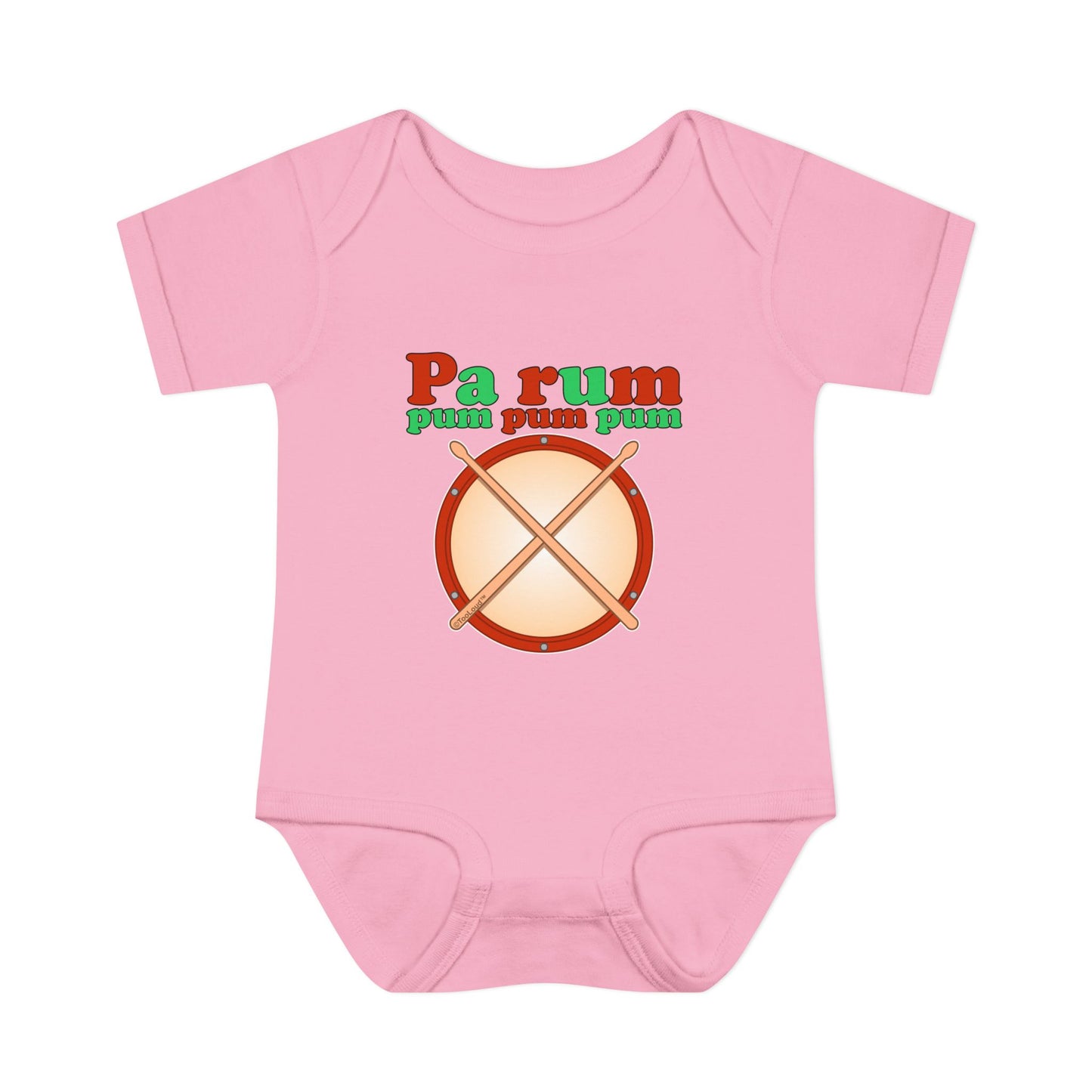 Pa Rum Pum Pum Pum Baby Romper Bodysuit by TOOLOUD