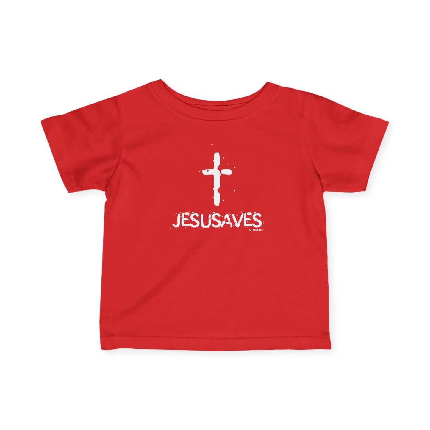JESUSAVES – Jesus Saves Cross Design Infant T-Shirt (Dark) by TOOLOUD
