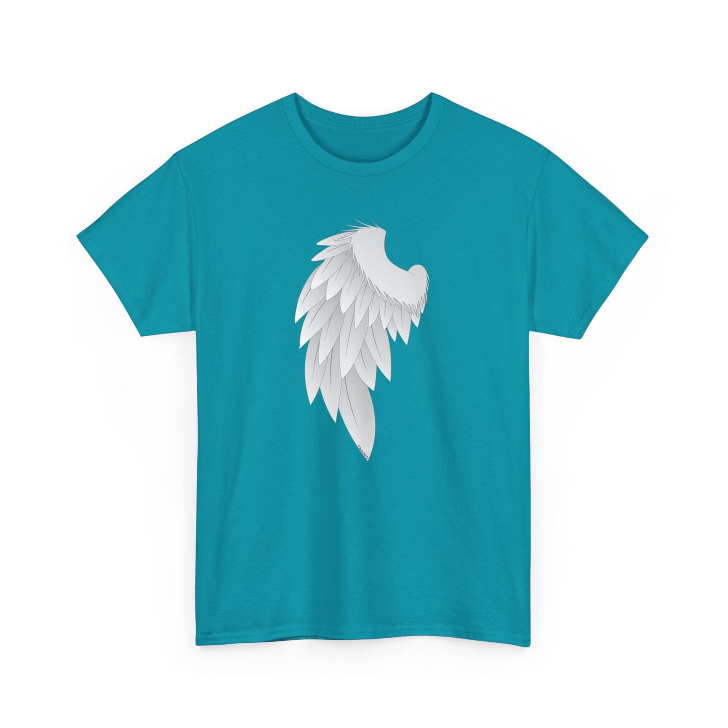 Single Left Angel Wing Design - Adults Dark T-Shirt by TOOLOUD