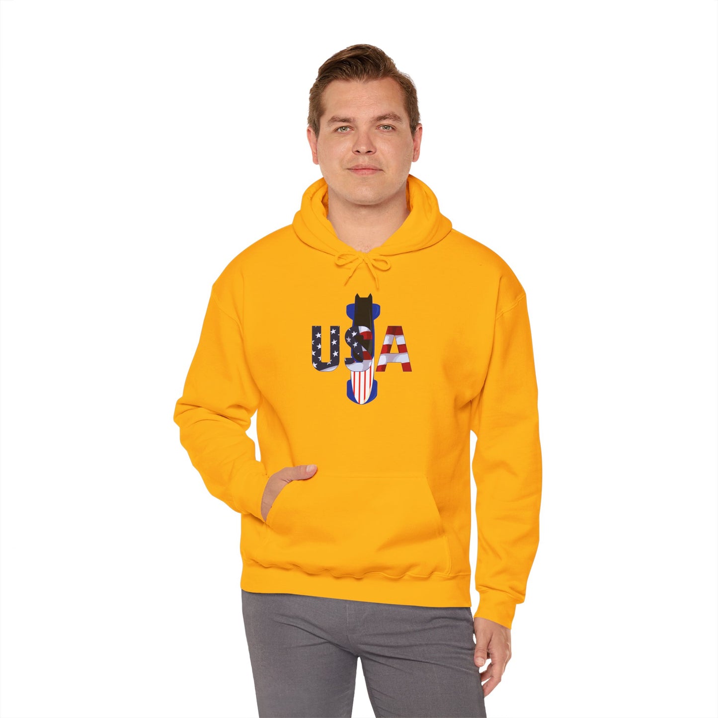 USA Bobsled Hoodie Unisex Sweatshirt by TooLoud