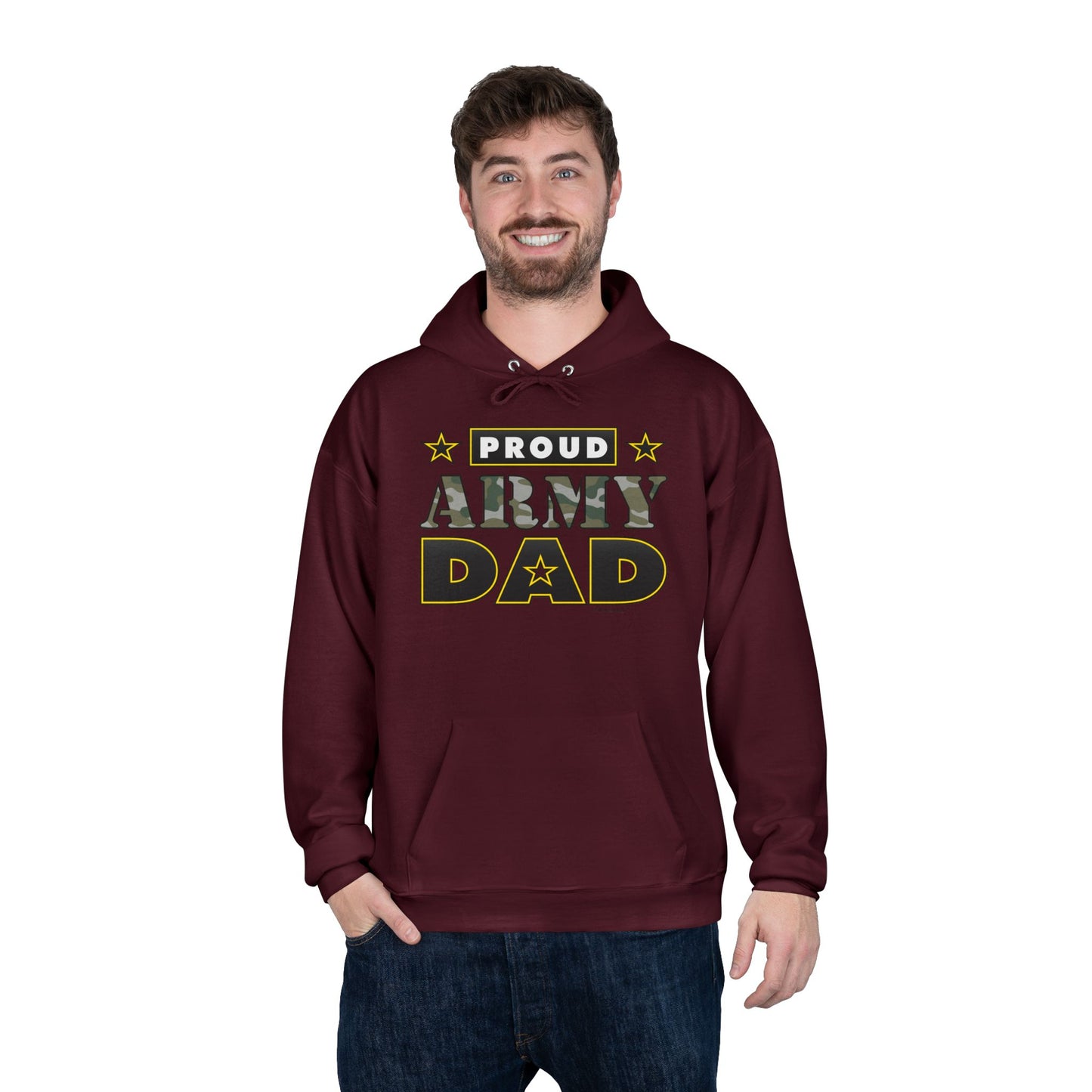 Proud Army Dad Adult Hoodie Sweatshirt by TOOLOUD