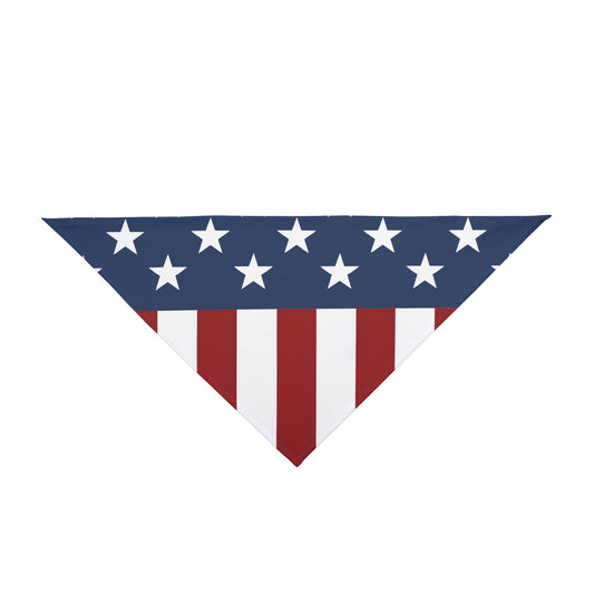 Stars and Stripes American Flag Dog Bandana 20" or 26" Size All Over Print by TOOLOUD