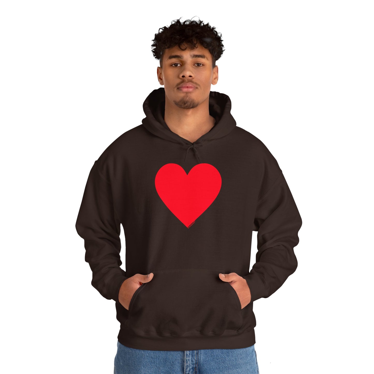 TOOLOUD Big Red Heart Valentine's Day Dark Unisex Hoodie Sweatshirt